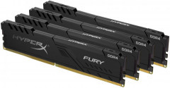 Оперативная память HyperX DDR4-3200 131072MB PC4-25600 (Kit of 4x32768) Fury Black (HX432C16FB3K4/128)