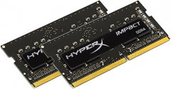 Оперативная память HyperX SODIMM DDR4-2400 16384MB PC4-19200 (Kit of 2x8192) Impact Black (HX424S14IB2K2/16)