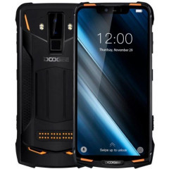 Смартфон защищенный оранжевый с большим дисплеем и мощной батареей на 2 сим карты Doogee S90 orange 6/128ГБ
