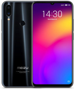 Смартфон черный с большим дисплеем на 2 сим карты MEIZU Note 9 M923H 4+64Gb black (GSM + CDMA) Global Version