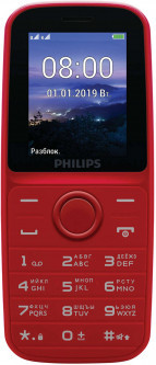 Мобильный телефон Philips Xenium E109 Red