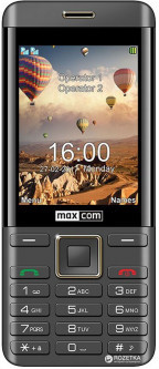 Мобильный телефон Maxcom MM236 Black-Gold