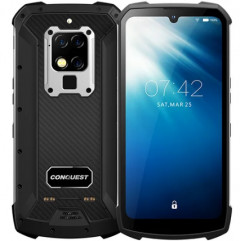 Смартфон защищенный серебристый с большим дисплеем и мощной батареей на 2 симки Conquest S16 8/128Gb silver