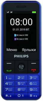 Мобильный телефон Philips E182 Xenium Blue