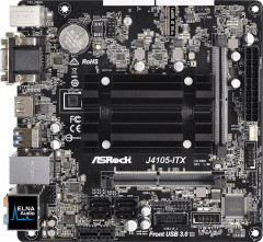 Материнская плата ASRock J4105-ITX (Intel Celeron J4105, SoC, PCI-Ex1)