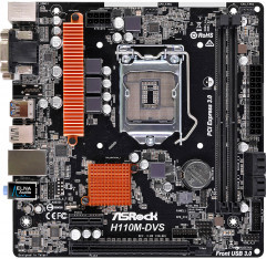 Материнская плата ASRock H110M-DVS R3.0 (s1151, Intel H110, PCI-Ex16)