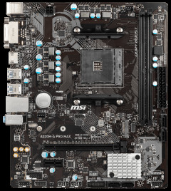 Материнская плата MSI A320M-A Pro Max (sAM4, AMD A320, PCI-Ex16)