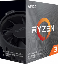 Процесор CPU AMD Core 4 Ryzen 3 3100 3,6GHz-3,9GHz 256кБ/2/16MB/65W (100-100000284BOX) sAM4 Box