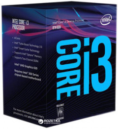 Процессор Intel Core i3-8300 3.7GHz/8GT/s/8MB (BX80684I38300) s1151 BOX